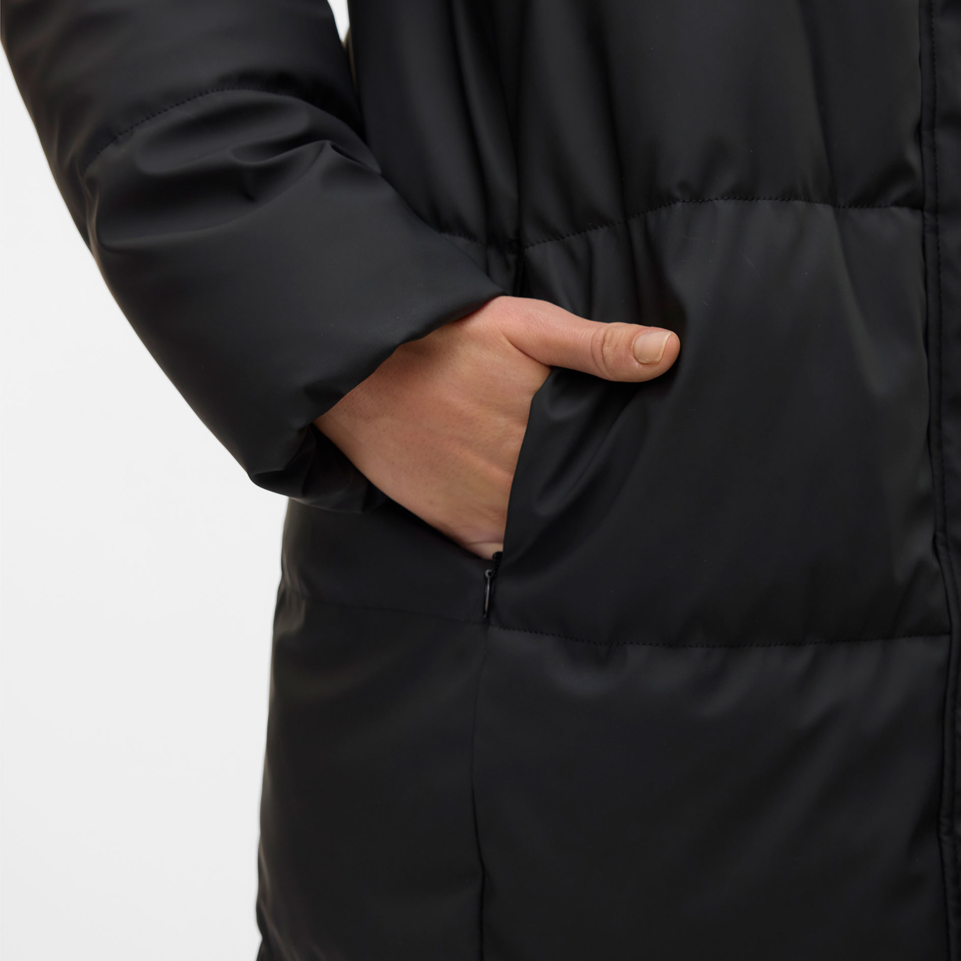 Vero Moda VMGRETAKYLIE coated quilted jacket, Black, large image number 4