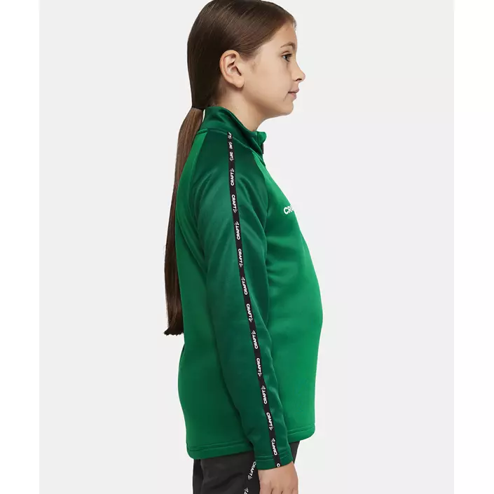 Craft Squad 2.0 halfzip training pullover for kids, Team Green-Ivy, large image number 6