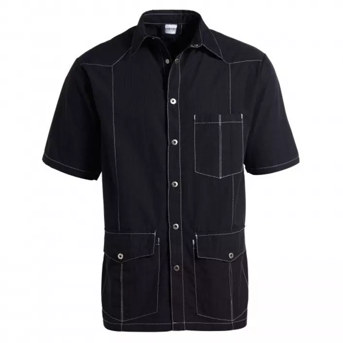 Kentaur short-sleeved  shirt, Black/Grey, large image number 0