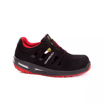 Giasco Shark safety shoes S1P, Black/Red