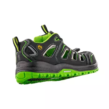 VM Footwear Vancouver safety sandals S1P, Black/Green