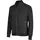 Pitch Stone cardigan med blixtlås, Dark black melange, Dark black melange, swatch