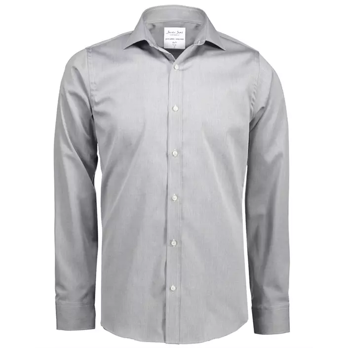 Seven Seas Fine Twill Slim fit skjorta, Silver Grey, large image number 0