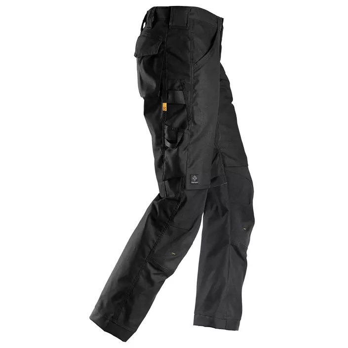 Snickers AllroundWork Canvas+ work trousers 6324, Black, large image number 3