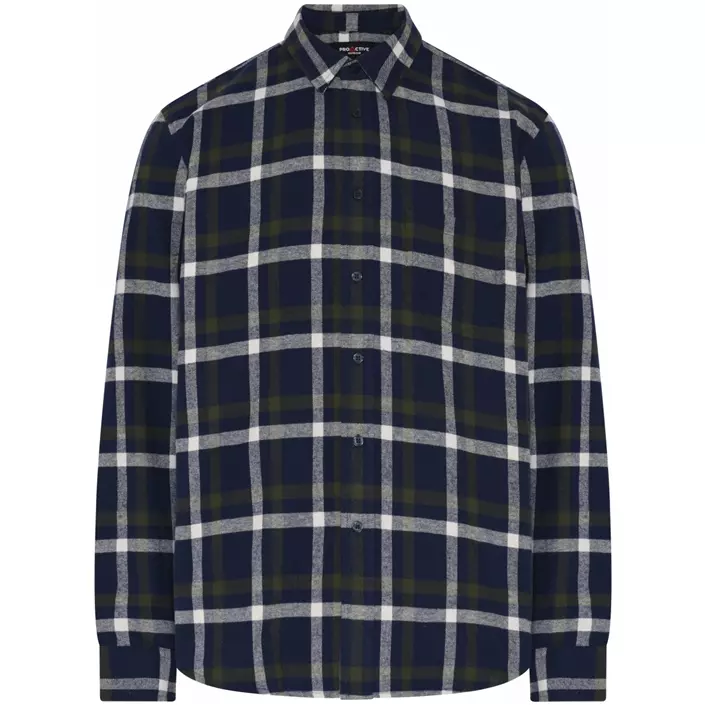 ProActive flannelskjorte, Navy/Hvit, large image number 0