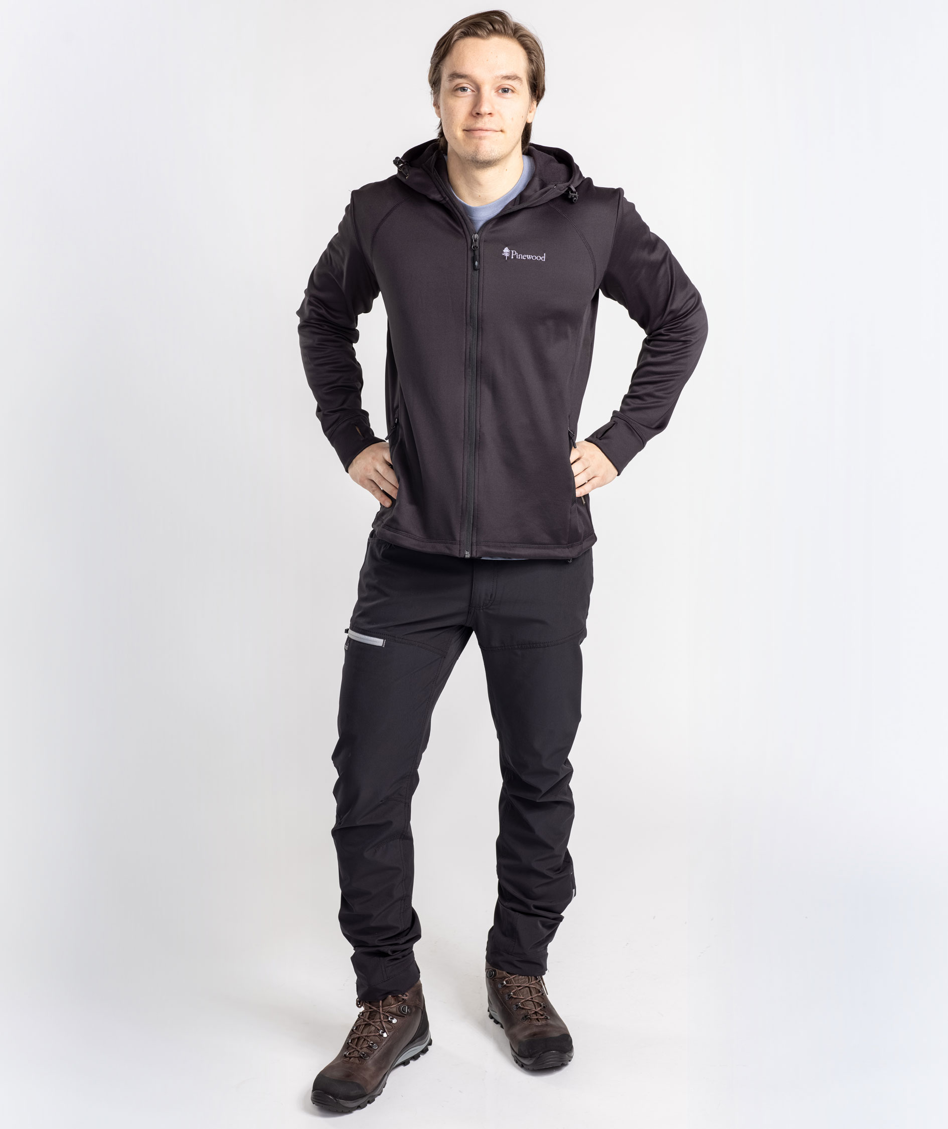 Pinewood Finnveden fleecejakke, Sort, large image number 1