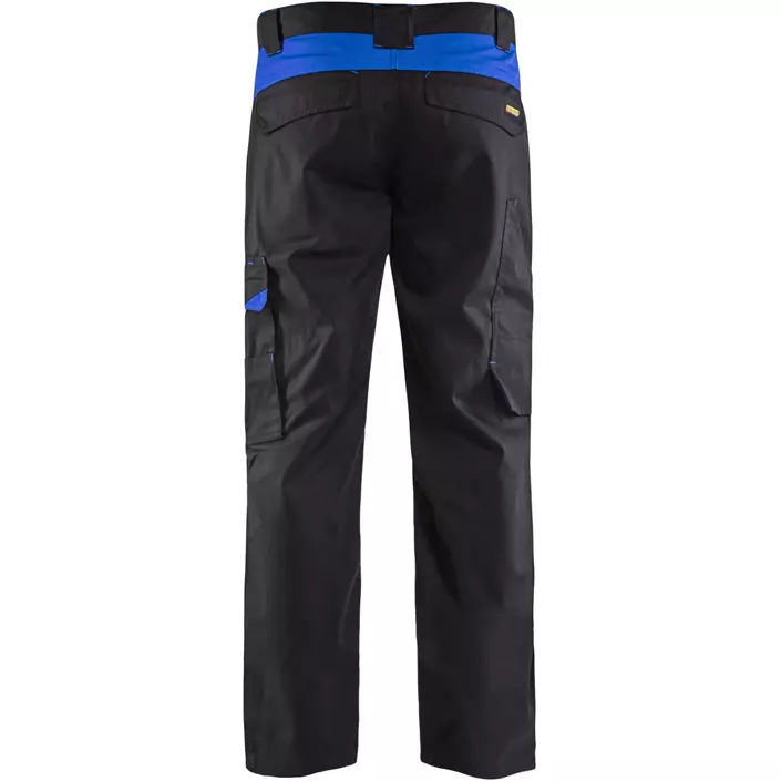 Blåkläder service trousers 1404, Black/Cobalt Blue, large image number 1