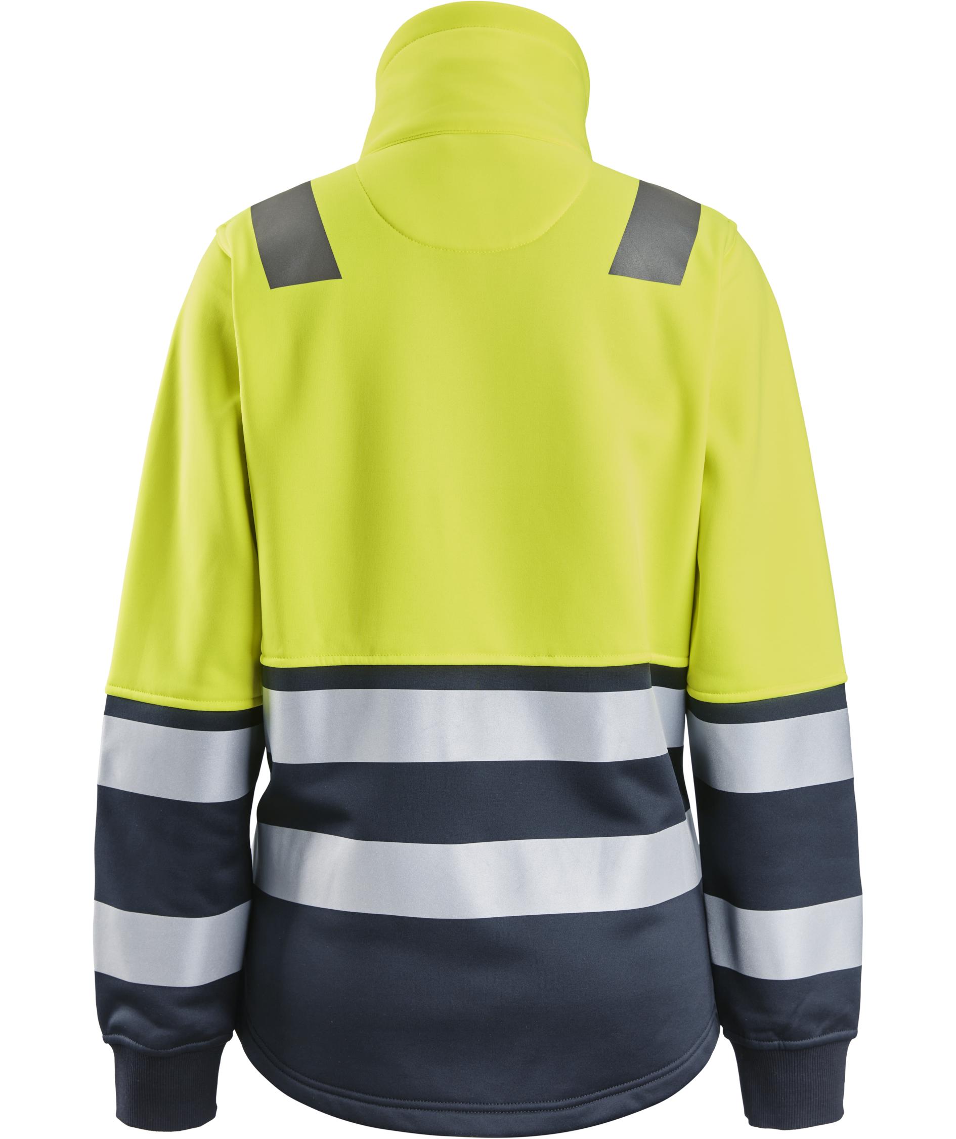 Snickers dame sweatjakke 8073, Hi-Vis Gul/Navy