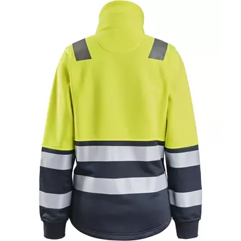 Snickers women's sweat jacket 8073, Hi-Vis Yellow/Navy
