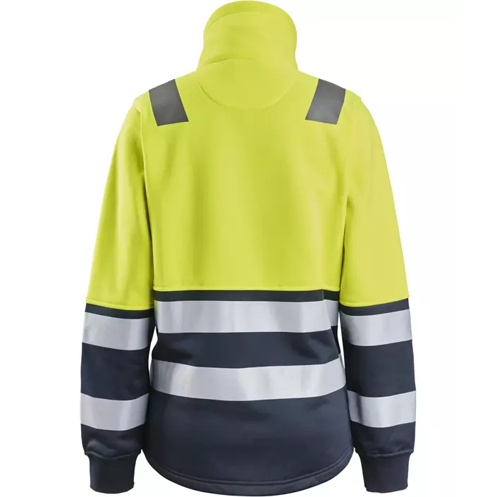 Snickers women's sweat jacket 8073, Hi-Vis Yellow/Navy, large image number 1