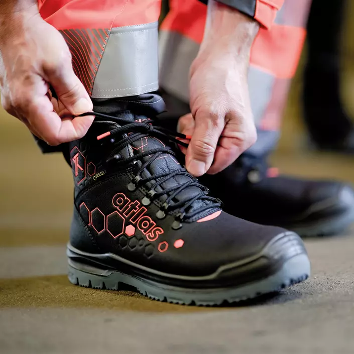 Atlas XT 520 GTX skyddskängor S3, Svart/Orange, large image number 1