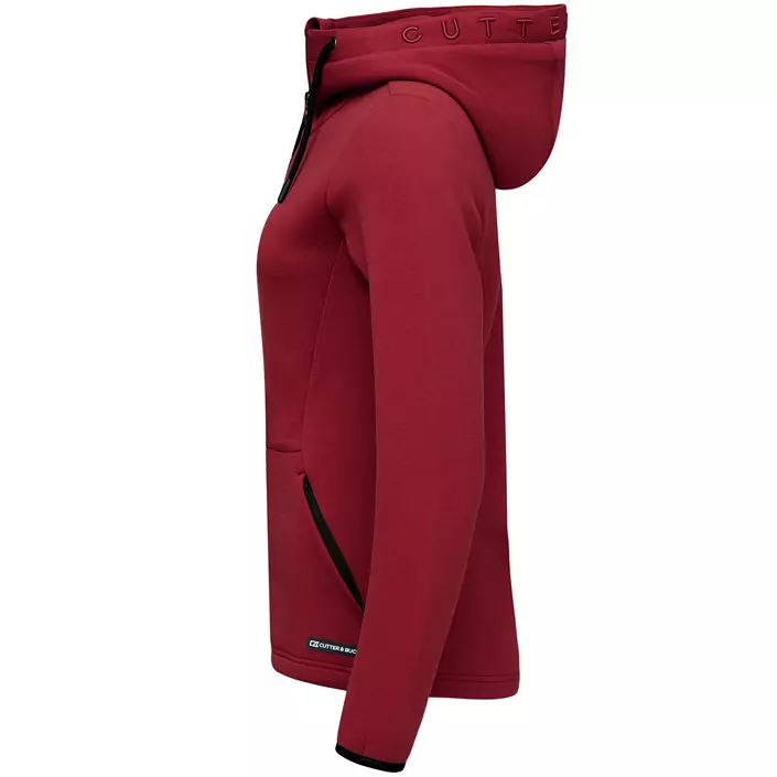 Cutter & Buck Pemberton hoodie dam, Vinröd, large image number 3