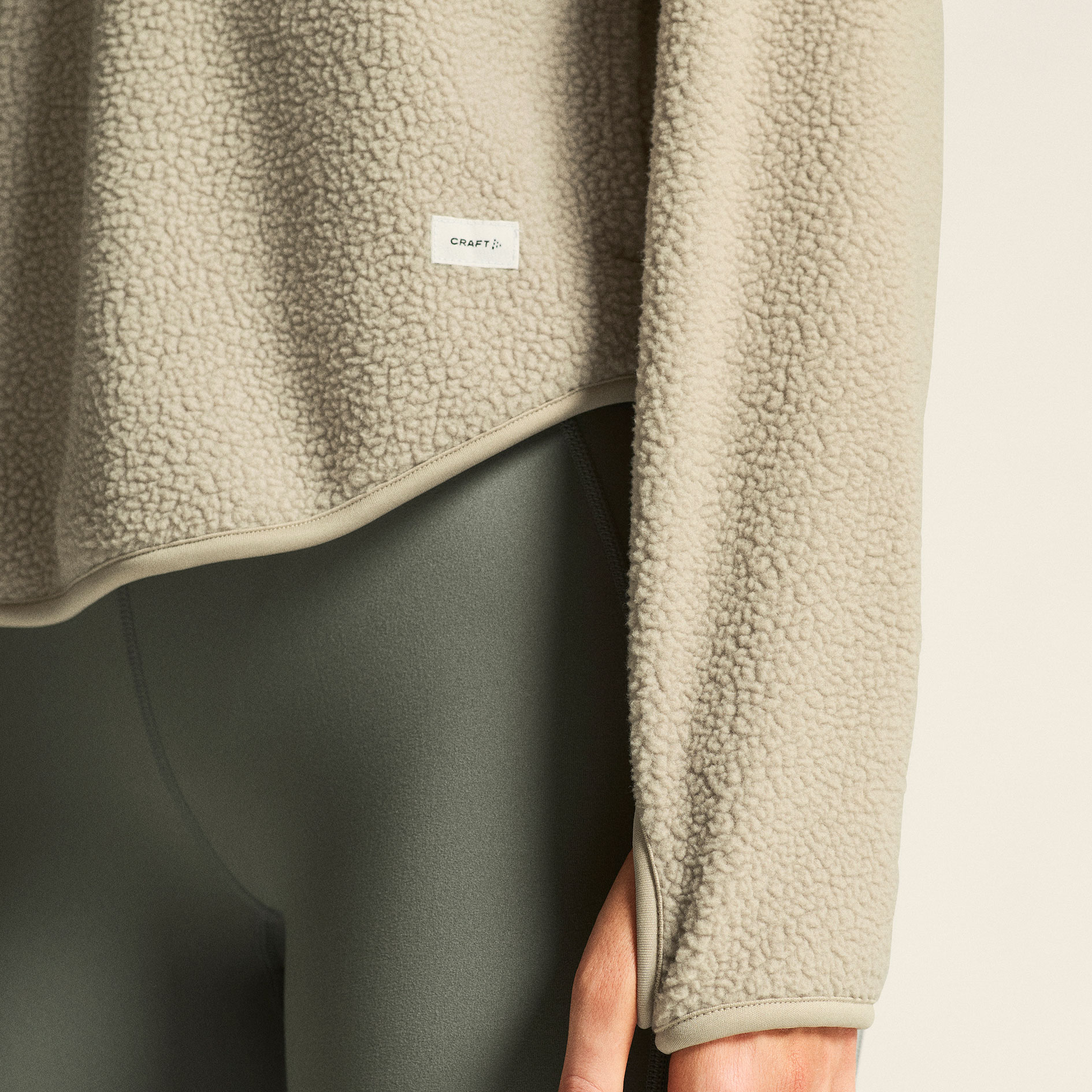 Craft Join women's half zip pile fleece pullover, Hay, large image number 7