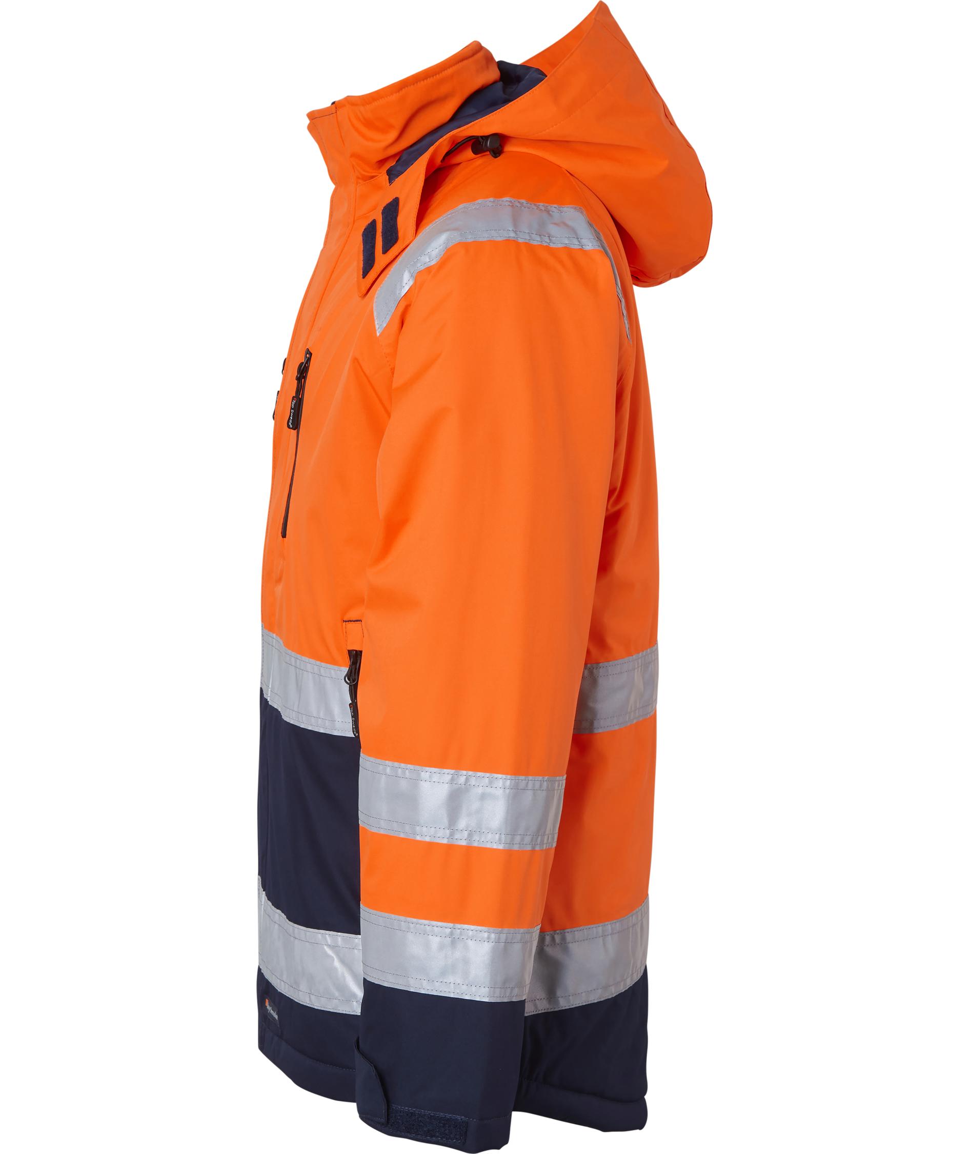 Top Swede winter jacket 122, Hi-Vis Orange/Navy, large image number 3