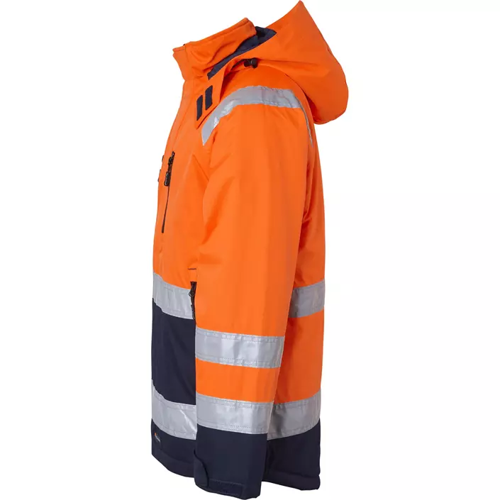 Top Swede winter jacket 122, Hi-Vis Orange/Navy, large image number 3