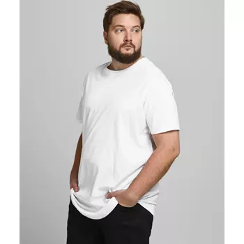 Jack & Jones JJENOA Plus Size T-shirt, Vit