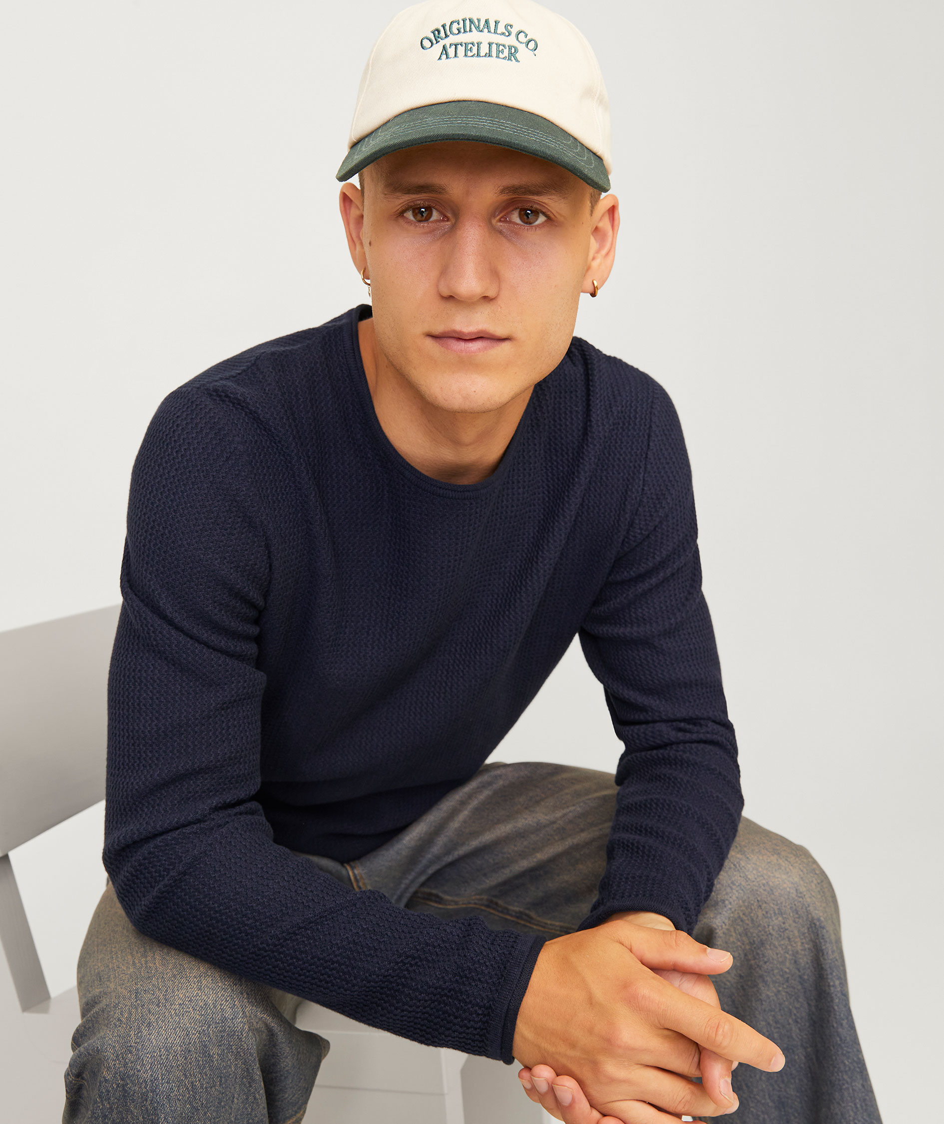 Jack & Jones JJECOOPER knitted pullover, Mood Indigo, large image number 5