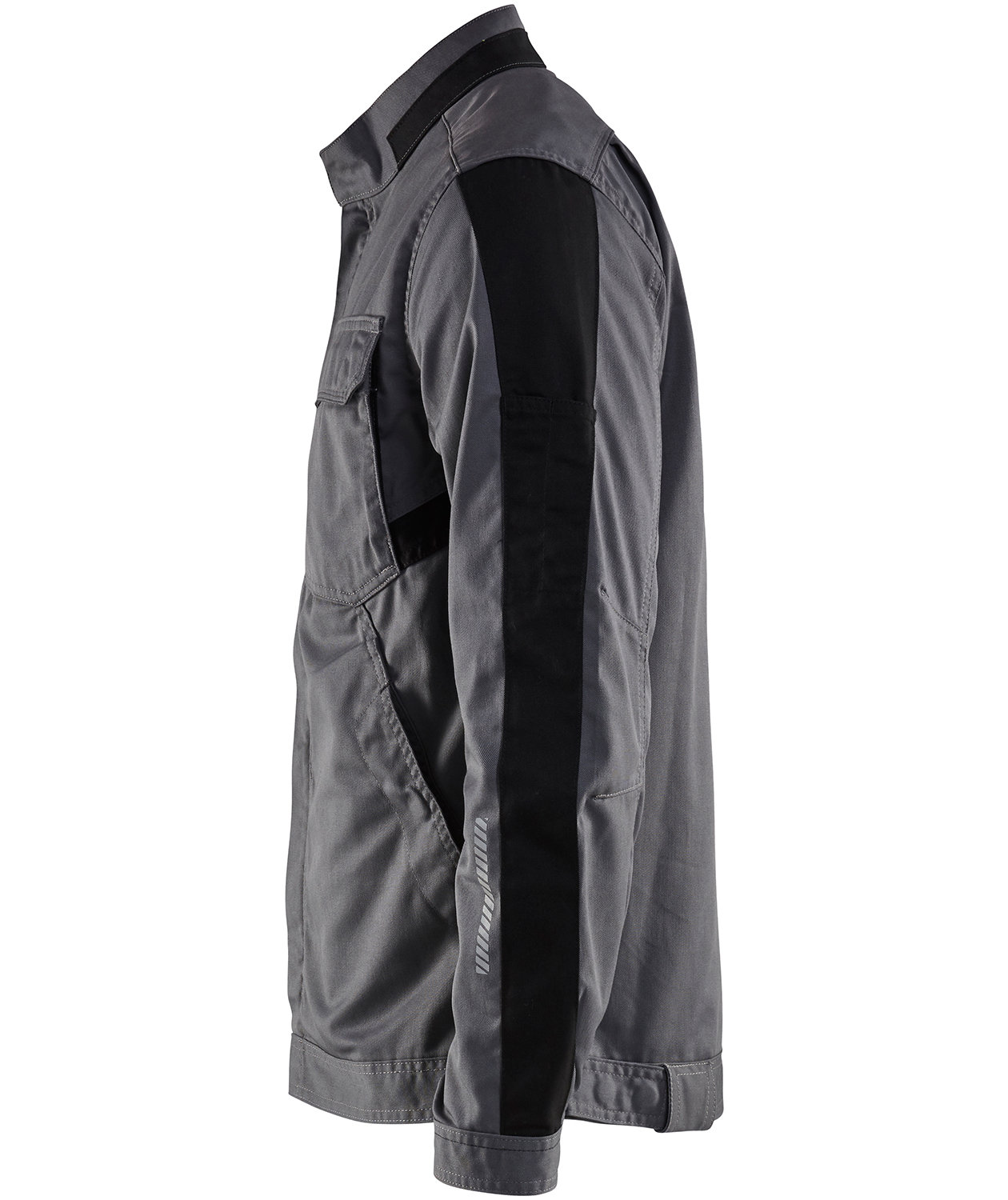 Bl&aring;kl&auml;der Arbeitsjacke, Mittelgrau/schwarz, Mittelgrau/schwarz, large image number 2