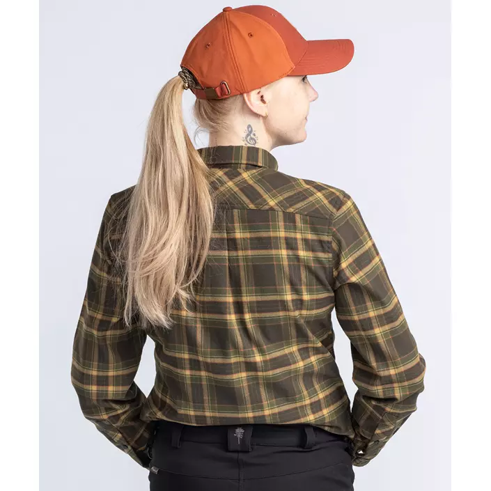 Pinewood Abisko Hiking Regular Fit dameskjorte, Moss green, large image number 3