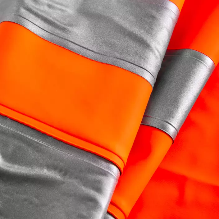 Lyngsøe Multinorm regnbukser, Hi-vis Orange/Marine, large image number 2