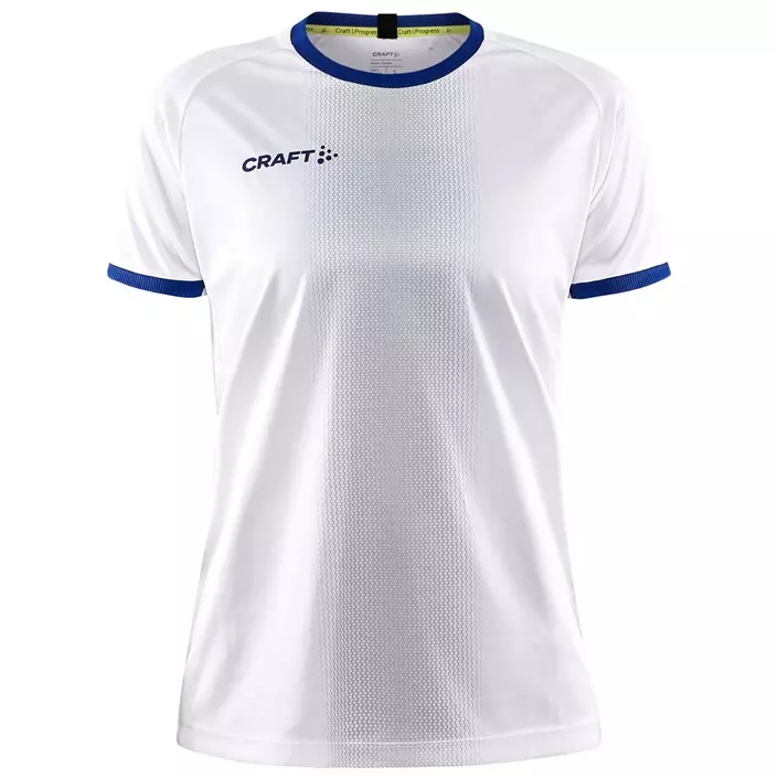 Craft Progress 2.0 Graphic Jersey dame T-skjorte, Hvit/Club Cobolt, large image number 0