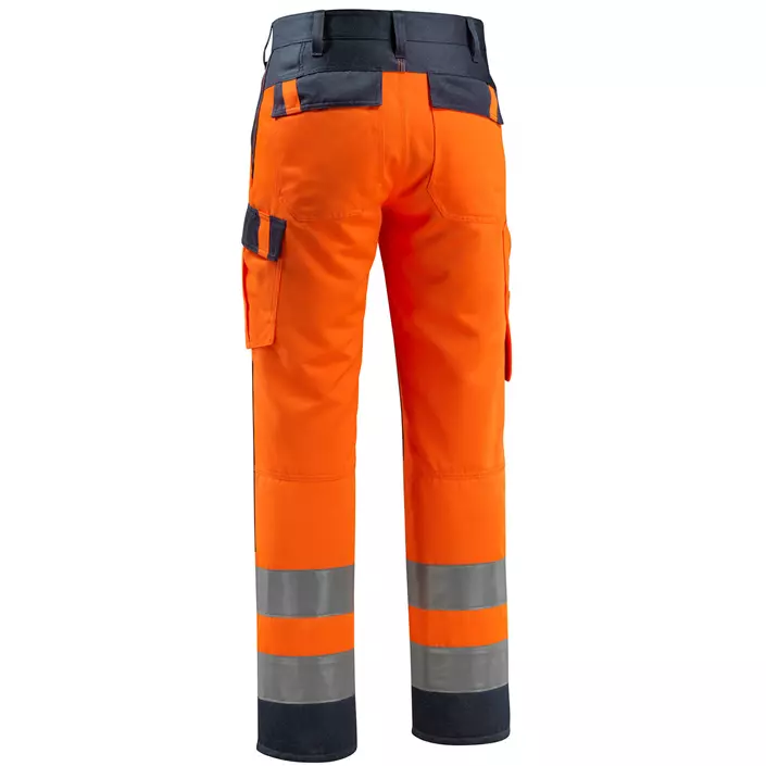 Mascot Safe Light Maitland work trousers, Hi-Vis Orange/Dark Marine, large image number 2
