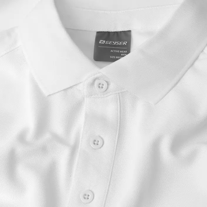 GEYSER funktionel polo T-shirt, Hvid, large image number 3