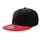 Atlantis Snap Back flat cap, Black/Red, Black/Red, swatch