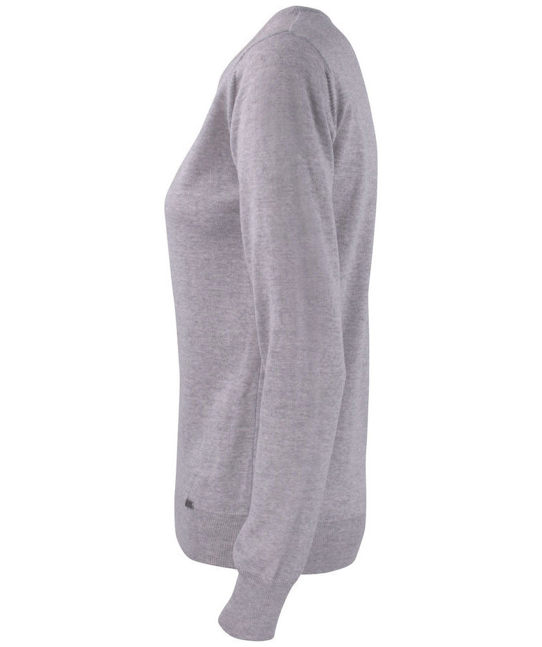 Cutter & Buck Kennewick Crewneck dam med merinoull, Grey melange, large image number 3