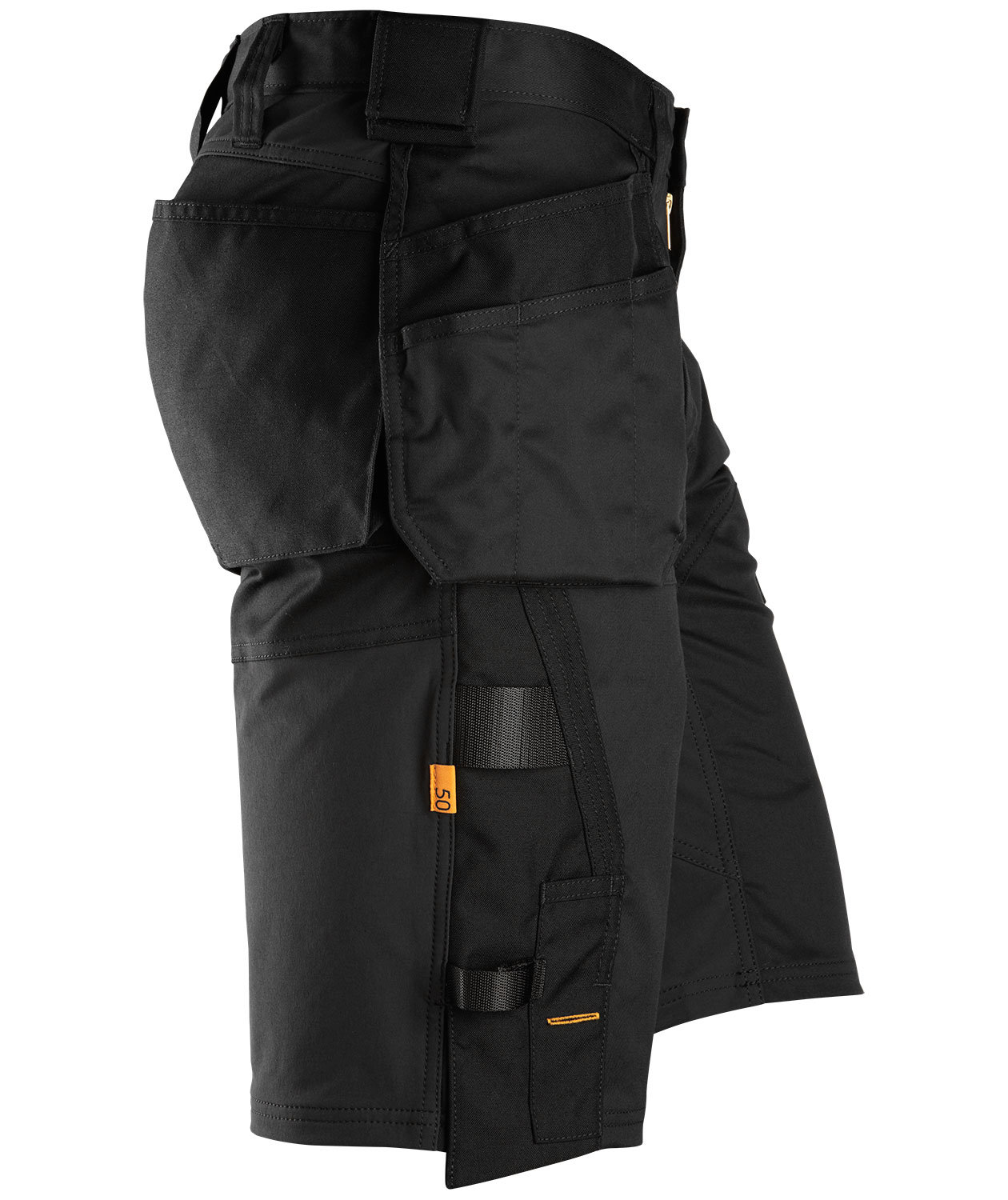 Snickers AllroundWork craftsman shorts 6151, Black, large image number 3