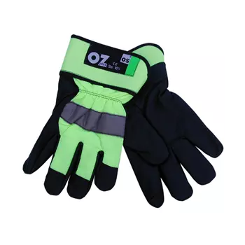 OS Plus winter work gloves, Green/Black