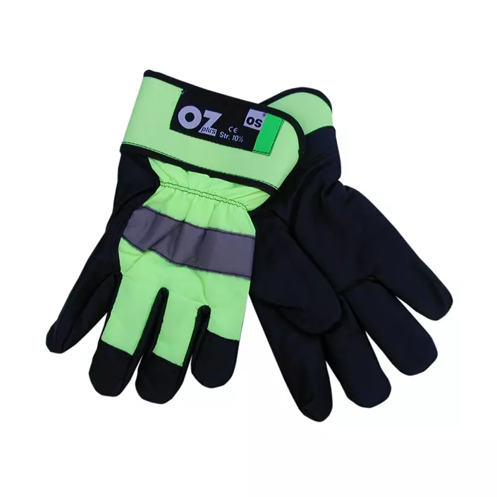 OS Plus winter work gloves, Green/Black, large image number 0