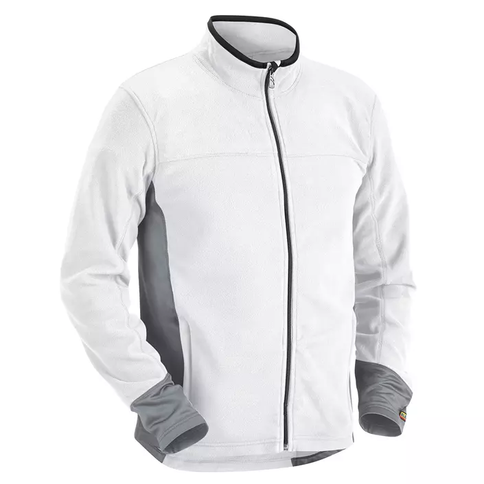 Blåkläder microfleece jacket, White/Grey, large image number 0