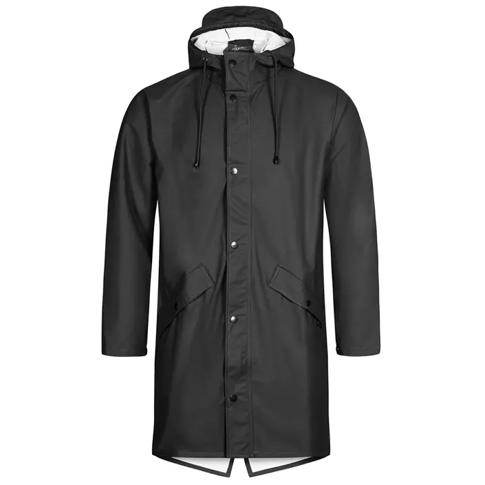Lyngsøe PU raincoat fashion, Black, large image number 0