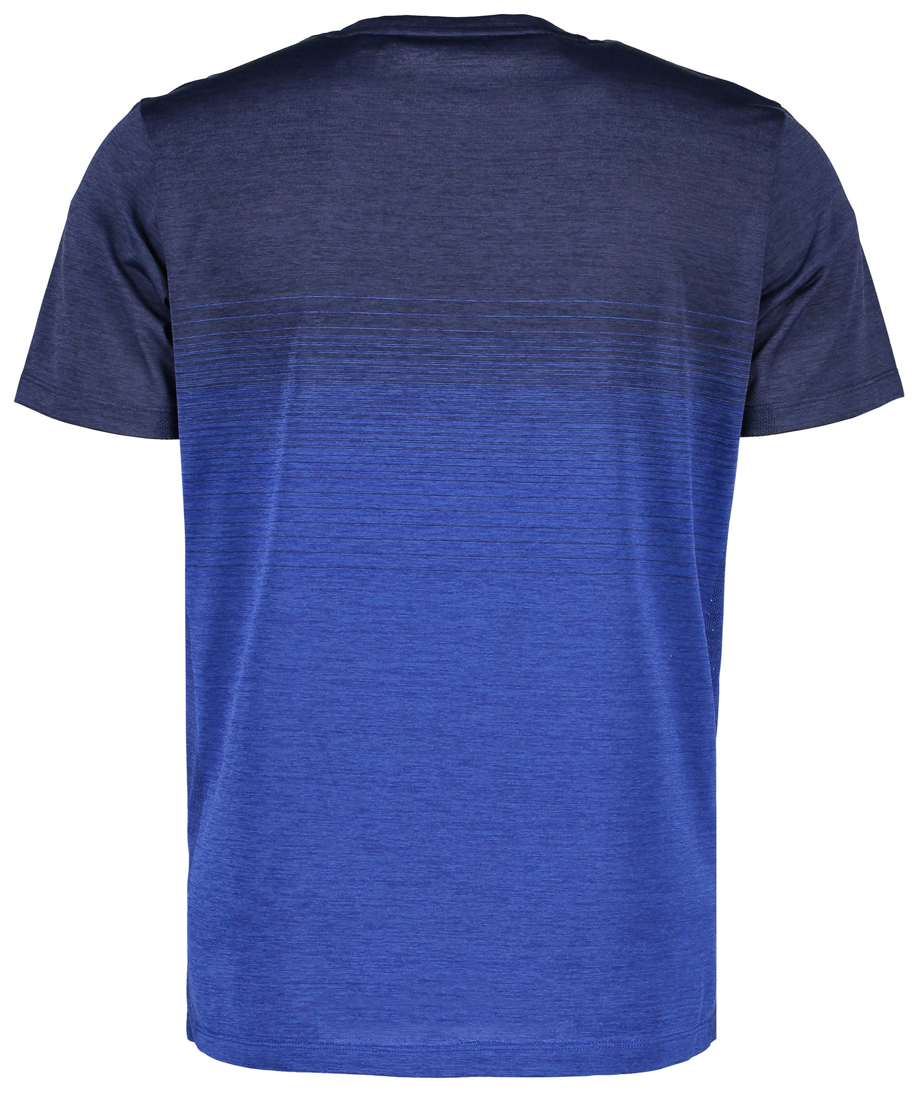 GEYSER seamless striped T-shirt, Navy melange, large image number 2
