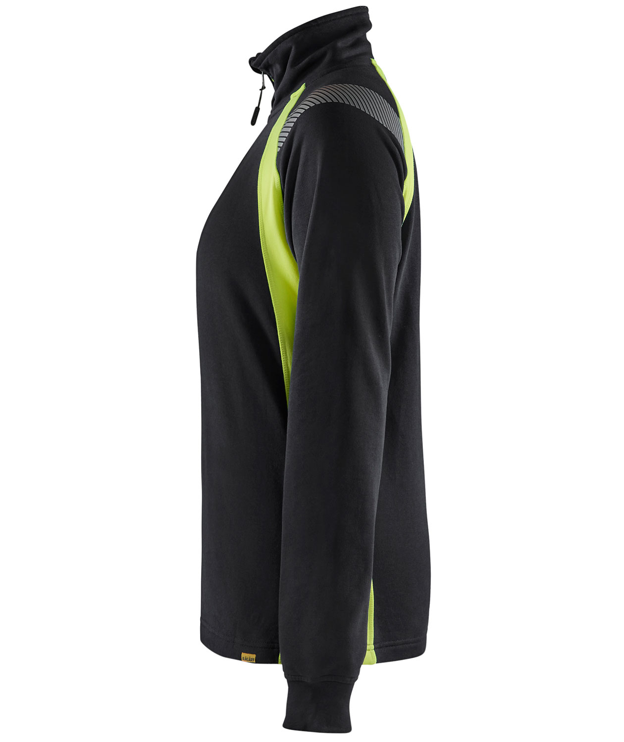 Bl&aring;kl&auml;der Damen Sweatshirt, Schwarz/Hi-Vis Gelb, large image number 3
