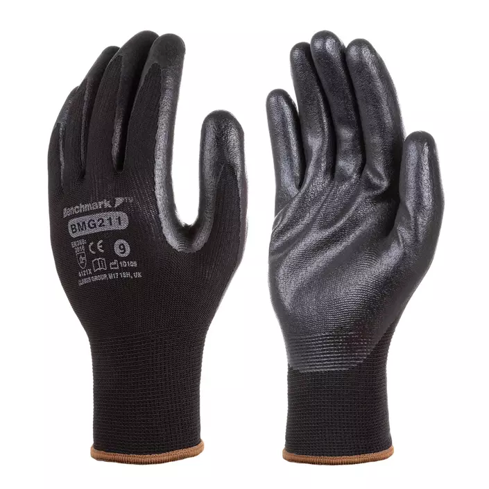 Benchmark BMG211 work gloves, Black, large image number 0