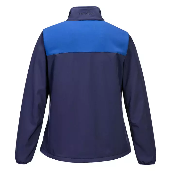 Portwest PW2 women's softshell jacket, Marine/Royal Blue, large image number 1