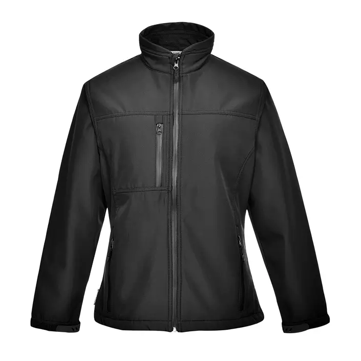 Portwest Charlotte women's softshell jacket, Black, large image number 0