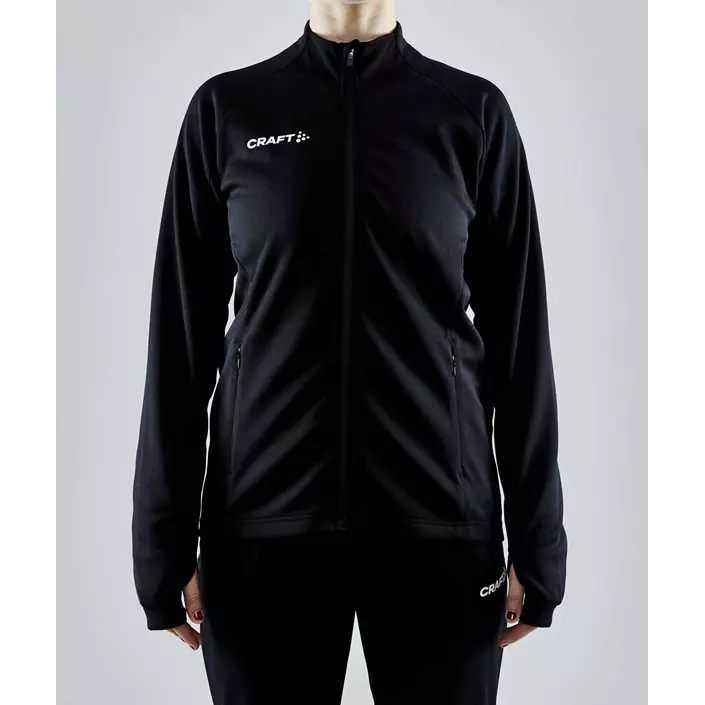Craft Evolve Full Zip women's sweatshirt, Black, large image number 1