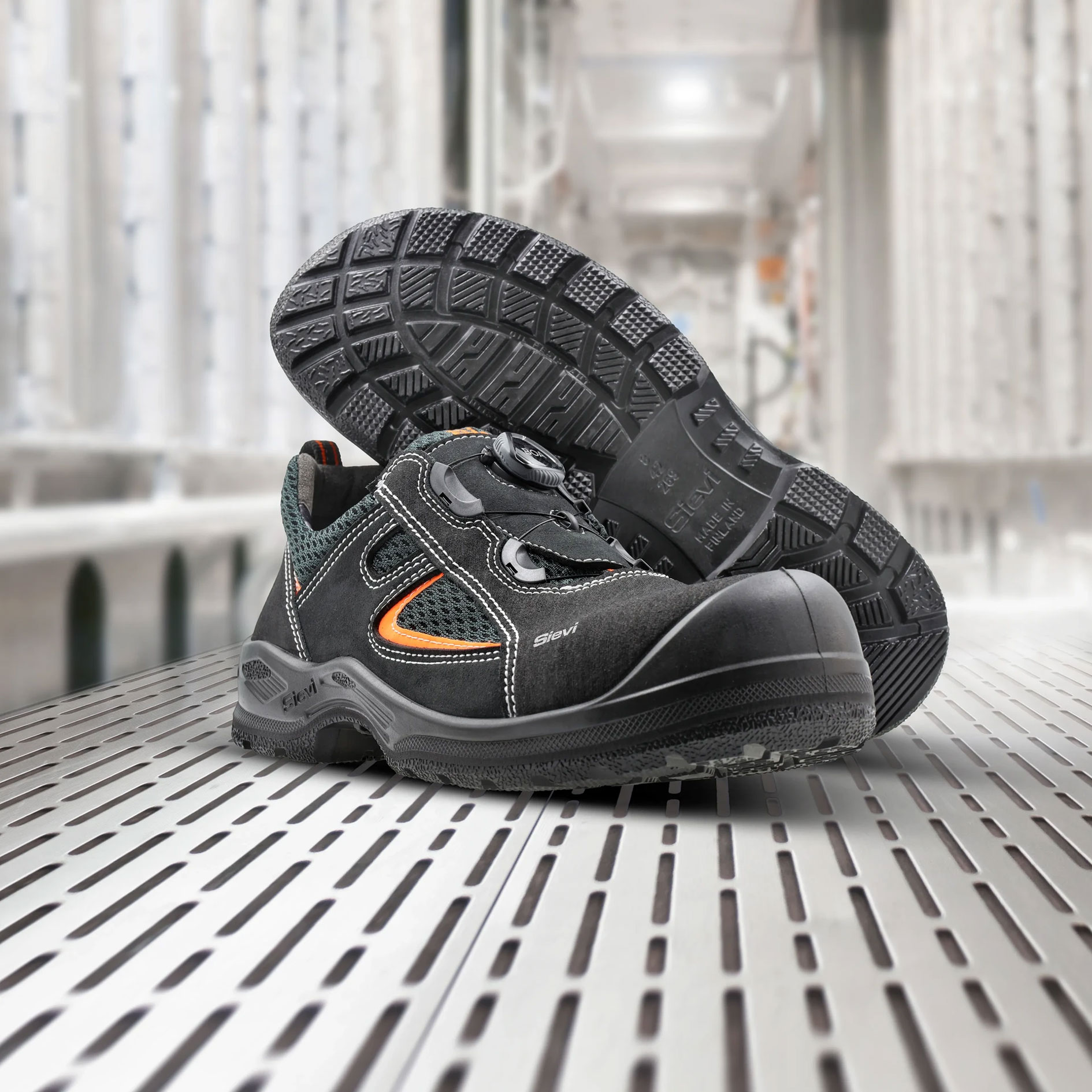 Sievi Roller XL+ sikkerhedssko S3L, Sort