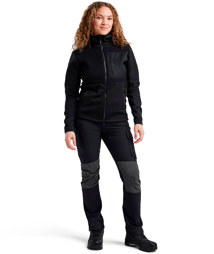 Bl&aring;kl&auml;der women's hoodie with zipper, Black, large image number 1