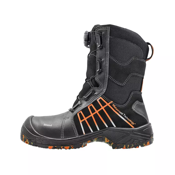 Sievi MGuard RollerW XL winter safety boots S3 HRO, Black/Orange, large image number 0