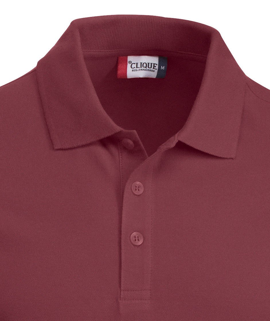 Clique Classic Lincoln polo shirt, Bordeaux, large image number 1