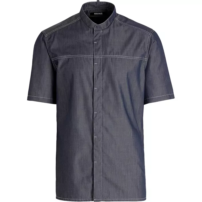 Kentaur modern fit kortärmad kock/serviceskjorta, Dark Ocean, large image number 0