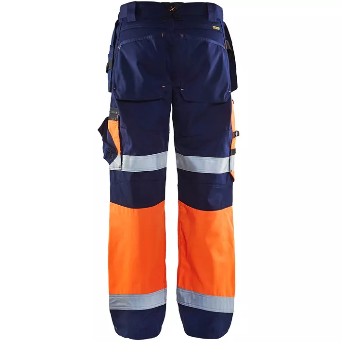 Blåkläder X1500 hantverksbyxa, Varsel Orange/Marinblå, large image number 2