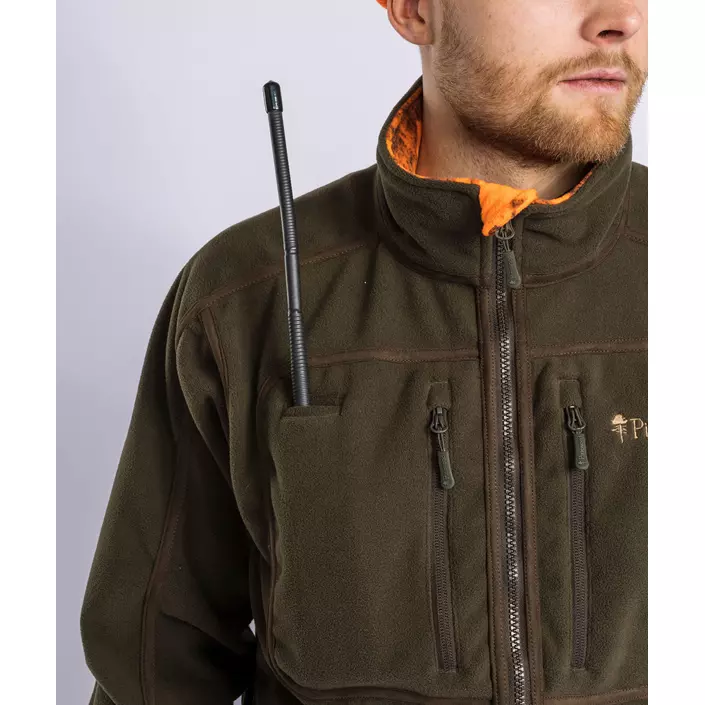 Pinewood Furudal Reversible Camou fleecejakke, Hunting Brown/Strata Blaze, large image number 11