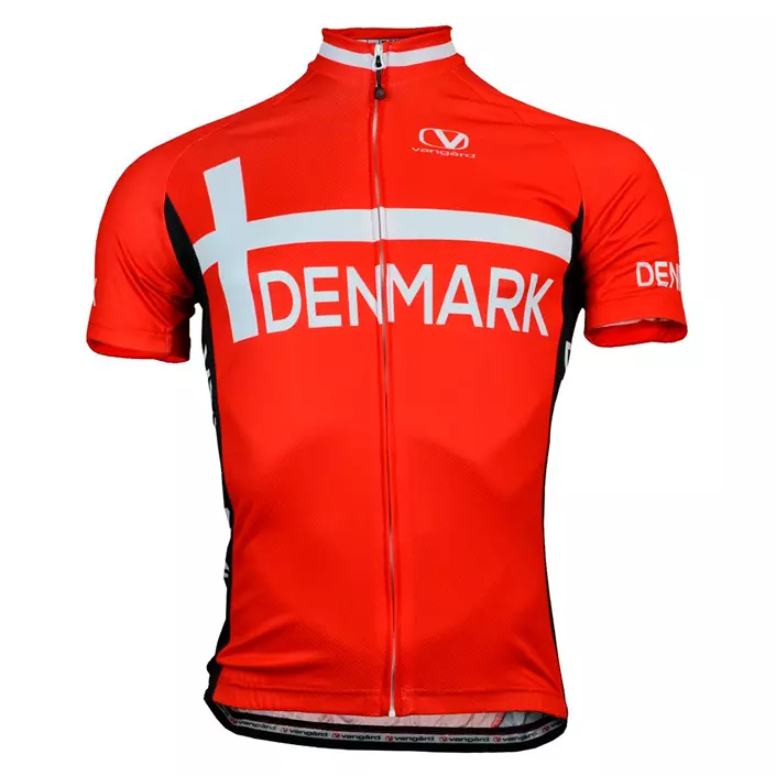 Vangàrd Denmark short-sleeved junior jersey, Red, large image number 0