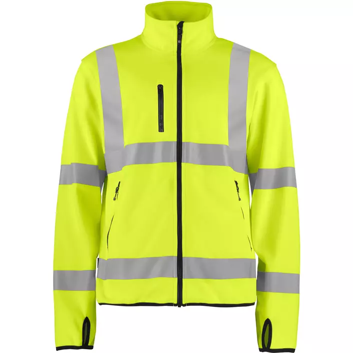 ProJob softshell jacket 6105, Hi-vis Yellow/Black, large image number 0