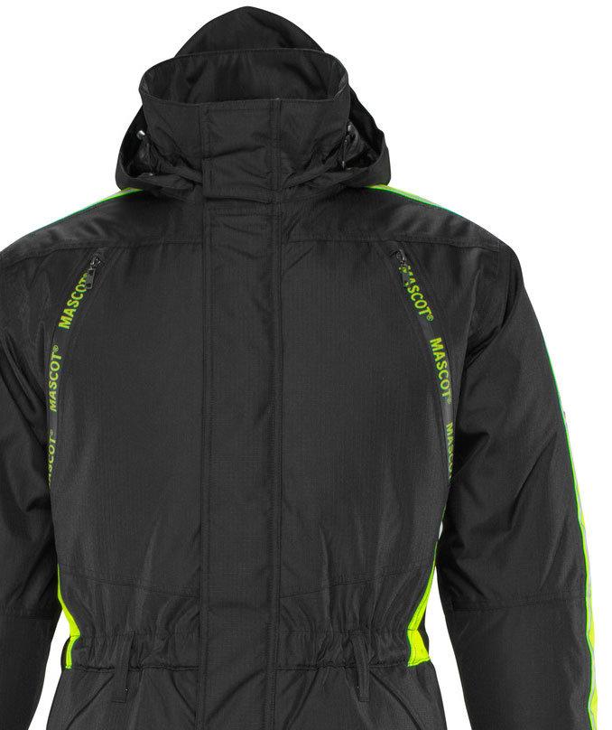 Mascot Hardwear thermal coverall, Black/Hi-Vis Yellow, large image number 4
